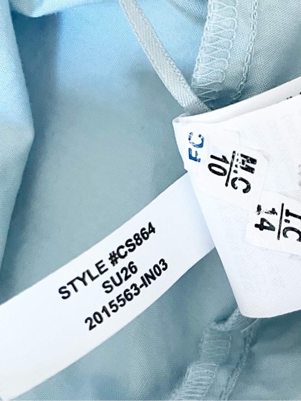 J Crew poplin powder blue midi pull on skirt - Picture 10 of 11